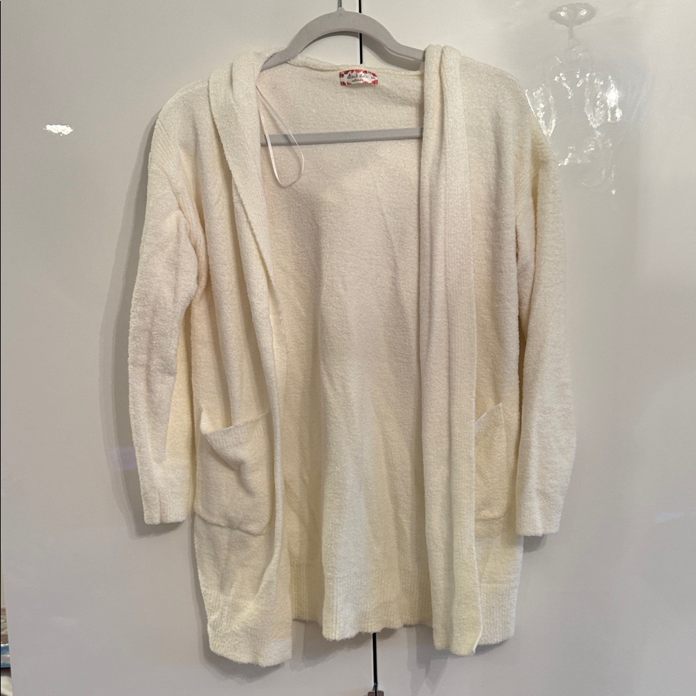Altar'd State Cream Hooded Cardigan